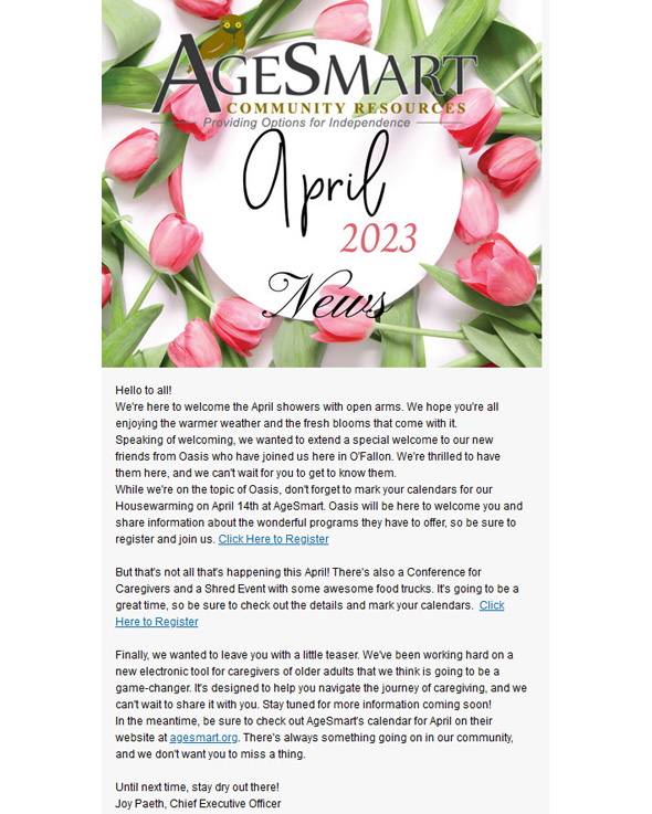 April 2023 Newsletter